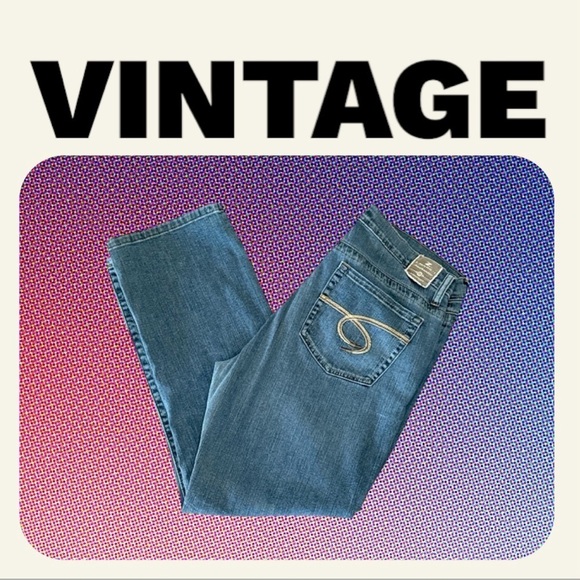 VINTAGE  Z Cavaricci Straight Leg Jeans High Rise Washed Blue Size 12 - Picture 1 of 9